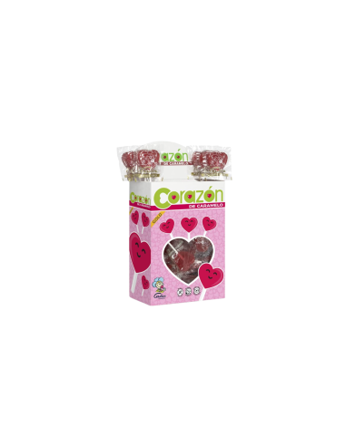 SUCETTE COEUR CERISE BOITE 100 PIECES