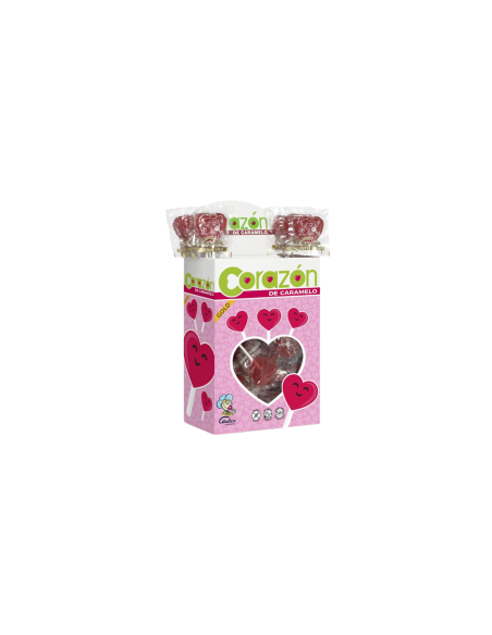 SUCETTE COEUR CERISE BOITE 100 PIECES