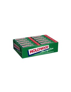 HOLLYWOOD CHEWING-GUM TABLETTE MENTHE VERTE BOITE 20 ETUIS