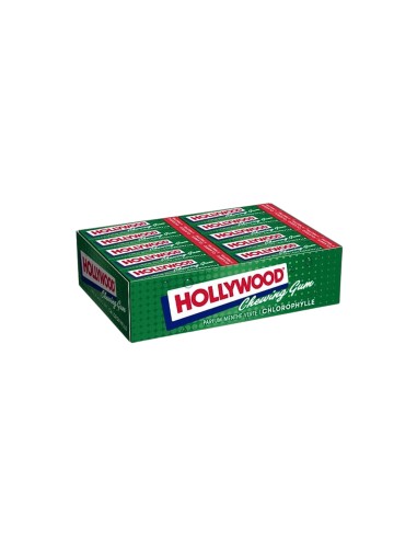 HOLLYWOOD CHEWING-GUM TABLETTE MENTHE VERTE BOITE 20 ETUIS