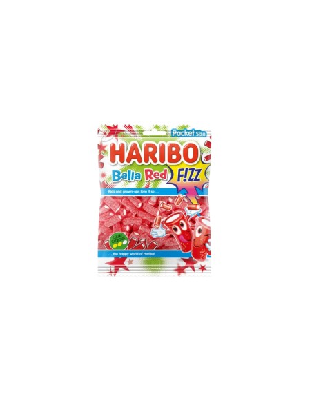 BONBON HARIBO BALLA RED FIZZ SAC 28x75g