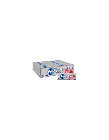 CHEWING-GUM FREEDENT WHITE FRAISE SANS SUCRE 30 PIECES