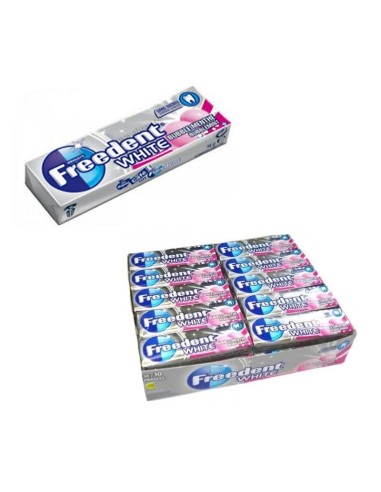 FREEDENT WHITE BUBBLE MENTHE SANS SUCRE 30 PIECES